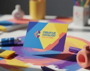 Effective layout shown in business card design