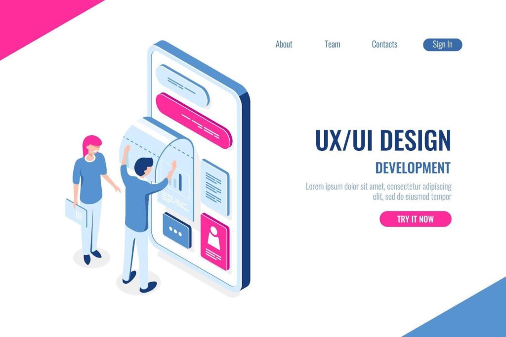 UX and UI designing development